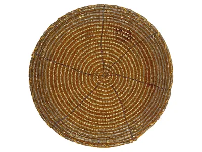 BUTLERS Untersetzer Perlen Gold Rund Boho Glasperlen 10,5cm