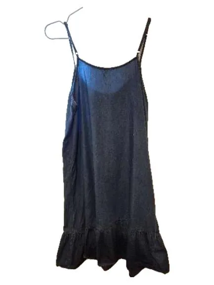 Culture Jeanskleid Damen Sommerkleid Blau Gr. 40, L Casual Baumwolle 3