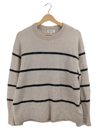 & Other Stories Damen Pullover Alpaka gestreift Beige Maritim Gr. S