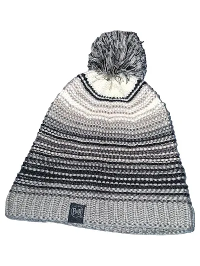 BUFF Strickmütze mit Bommel Mütze Mehrfarbig Gestreift Polyacryl Casual