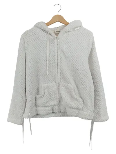 Passionata Damen Fleecejacke Hoodie Gr. M Grau Kuschelfleece
