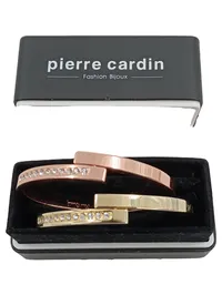Pierre Cardin Schmuckset Armbänder Damen Gold Elegant Strasssteine 2