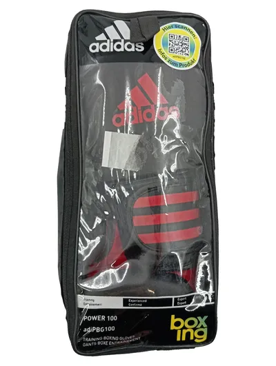 adidas Boxhandschuhe Power 100 Training 14oz Schwarz, Rot ADIPBG100