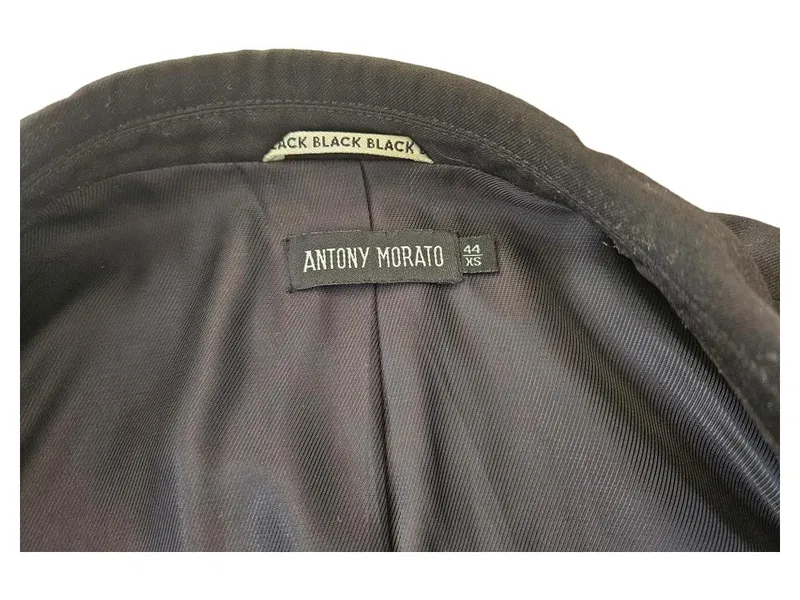 Antony Morato Herren Sakko Gr. 44/XS Schwarz Klassisch Business Blazer 2