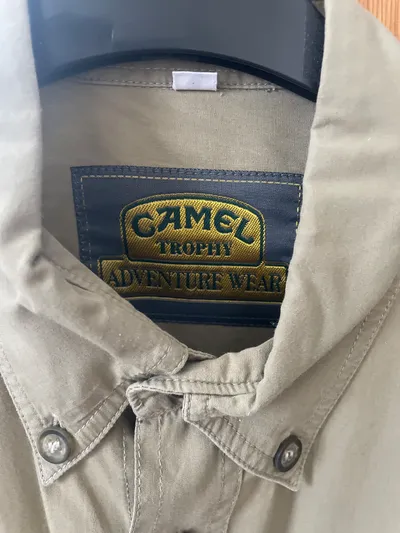 Camel Trophy Freizeithemd Herren Kurzarm Beige Gr. M