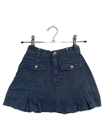 Zebralino Mädchen Jeansrock Gr. 104 Blau Faltenrock Baumwolle