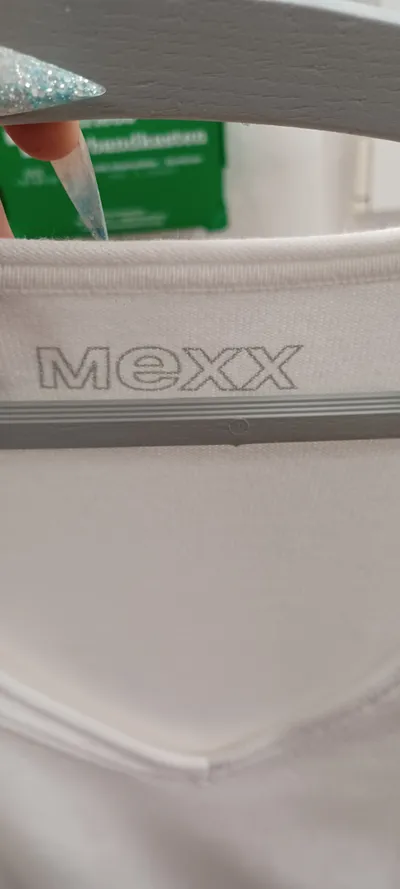 Mexx Damen Pullover V-Ausschnitt Weiß Gr. 40 L Basic Langarm