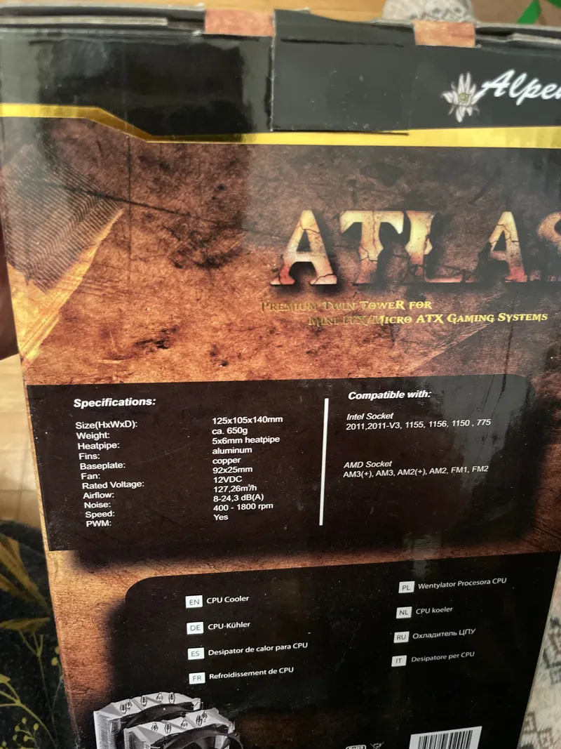 Alpenföhn Atlas Premium Twin Tower CPU Kühler Mini ITX Micro ATX 92mm PWM 3