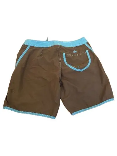 Adidas Badeshorts Damen Gr. 34 Braun Türkis Grafik Boardshorts