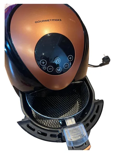 GOURMETmaxx Heißluftfritteuse Gold Digital Touch Display Fritteuse