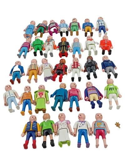 Playmobil Spielfiguren Set Konvolut Sammlung 33 Figuren Männchen Mehrfarbig