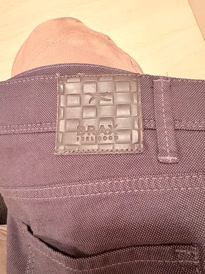 BRAX Feel Good Herren Stoffhose Grau Größe 38/30 Business 5-Pocket