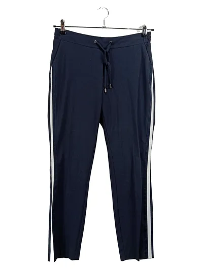 Comma Damen Jogginghose Gr. 36 S Blau mit Seitenstreifen Sportlich