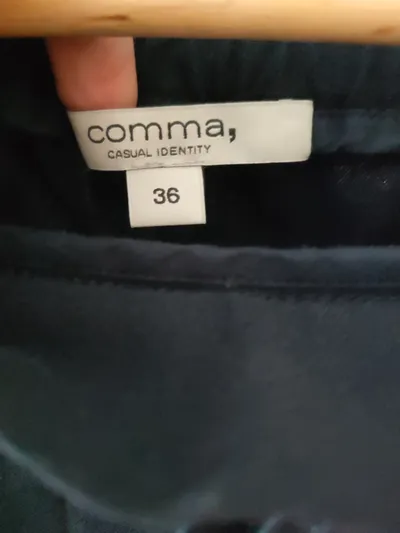 Comma Damen Jogginghose Gr. 36 S Blau mit Seitenstreifen Sportlich