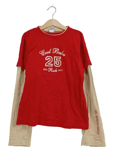 Here & There Langarmshirt Mädchen "Cool Babes 25" Rot Gr. 158, 164