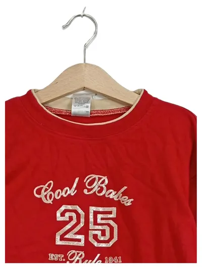 Here & There Langarmshirt Mädchen "Cool Babes 25" Rot Gr. 158, 164