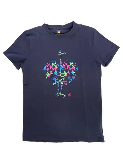 Engelbert Strauss Kinder T-Shirt Blau Gr. 146/152 Logo-Print Pfeil-Motiv