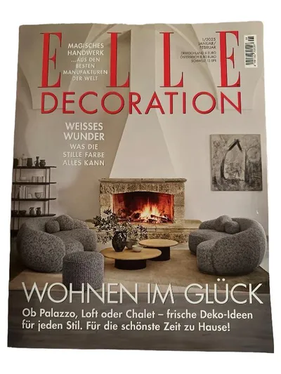 ELLE DECORATION Zeitschrift 1, 2025 Januar, Februar Wohnen im Glück Deko-Ideen