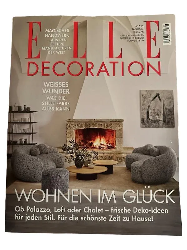 ELLE DECORATION Zeitschrift 1, 2025 Januar, Februar Wohnen im Glück Deko-Ideen 1