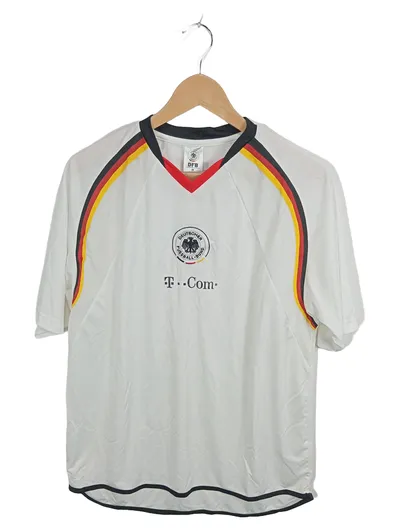 DFB Deutschland Fußball Trikot Herren Gr. M Weiß T-Com 2005