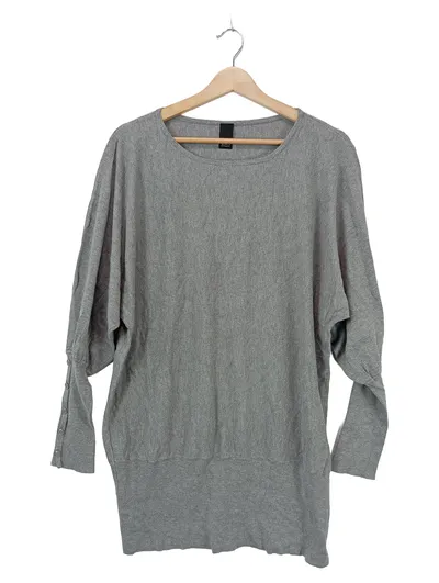 B.C. Best Connections Damen Pullover Gr. 44 Grau Viskose Langarm