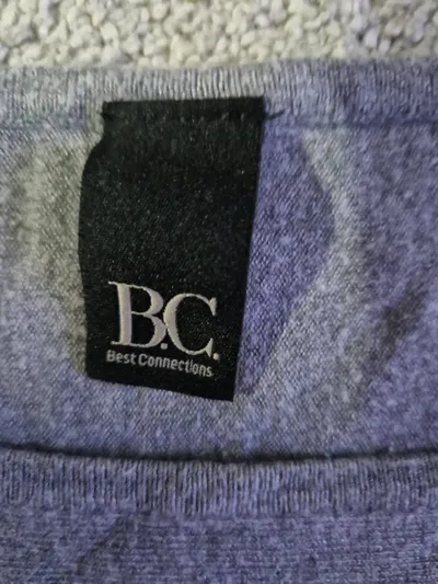 B.C. Best Connections Damen Pullover Gr. 44 Grau Viskose Langarm