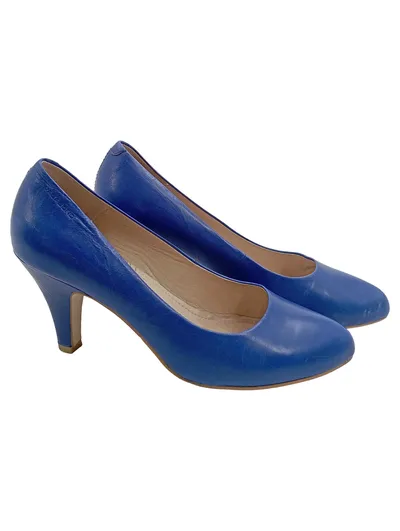 Vagabond Shoemakers Damen Pumps Gr. 39 Blau Leder Klassisch