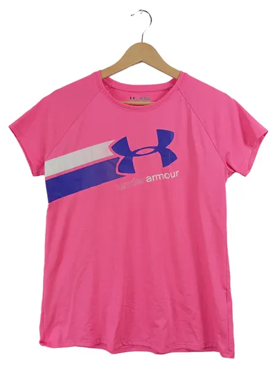 Under Armour Damen Sport Shirt HeatGear Pink Gr. XL Kurzarm