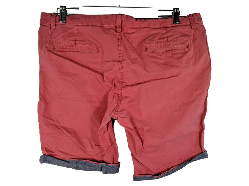Denim Co. Chino Shorts Herren W36 Rosa Chambray Aufschlag Sommer 2