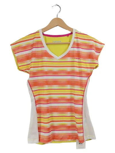 HEAD Damen Sport Shirt Tennisshirt Gr. 38/M Mehrfarbig Gestreift