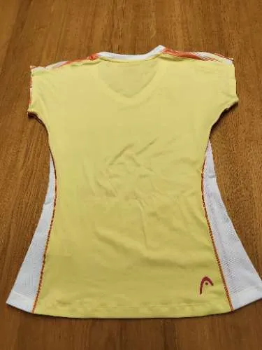 HEAD Damen Sport Shirt Tennisshirt Gr. 38/M Mehrfarbig Gestreift