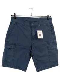 Colmar Herren Cargo Shorts Blau Gr. 48 W32 M Baumwolle Casual 1