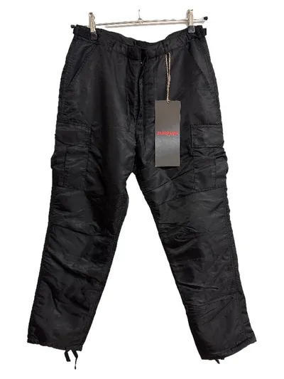 SURPLUS Herren Cargohose Schwarz Gr. M W32 Outdoor Polyamid