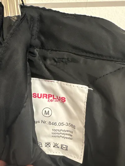 SURPLUS Herren Cargohose Schwarz Gr. M W32 Outdoor Polyamid