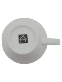 Porzellan Tasse Weiß Klassisch Cuisine 300ml CG Home Kaffeetasse 2