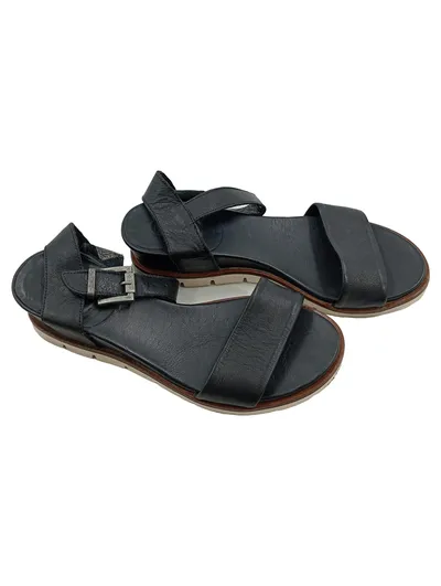 Maca Kitzbühel Damen Sandalen Leder Schwarz Gr. 38 Riemchensandalen