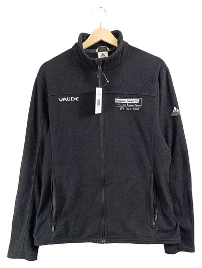VAUDE Fleecejacke Herren Gr. L Schwarz Outdoor Vollreißverschluss