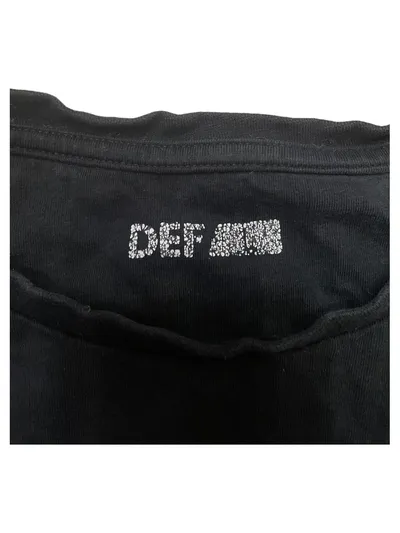 DEF Herren T-Shirt Gr. XL Schwarz Basic Kurzarm 100% Baumwolle