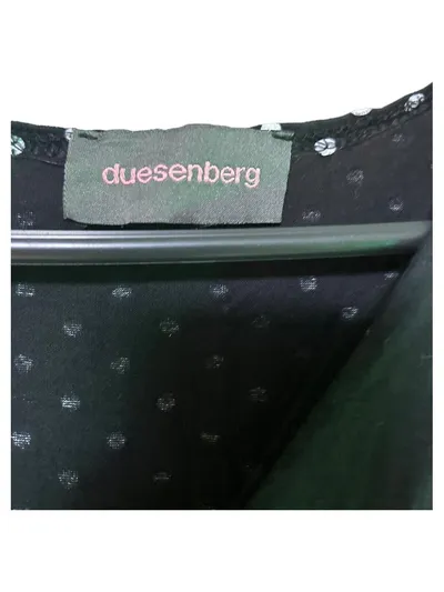 Duesenberg Sommerkleid Polka Dot Damen Gr. M Schwarz Weiß Retro