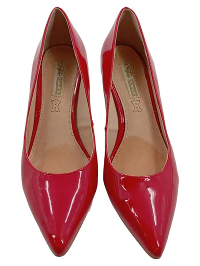 Buffalo Pumps Damen Lackleder Rot Gr. 41 Elegant