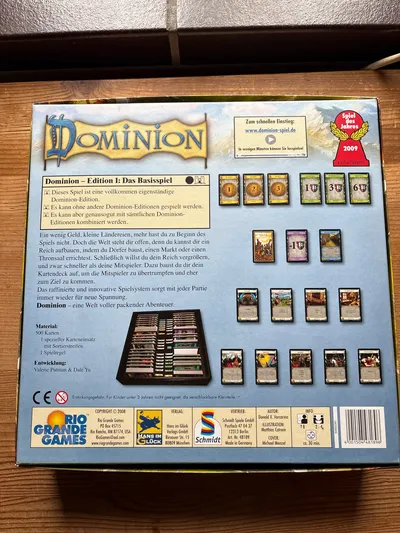 Dominion - Donald X. Vaccarino Kartenspiel Hans im Glück Spiel des Jahres 2009