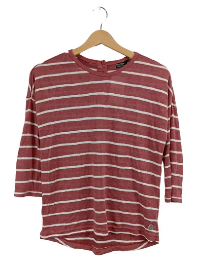 Eight2Nine Damen Pullover Gr. 34 XS Rot Gestreift 3, 4-Arm Maritim