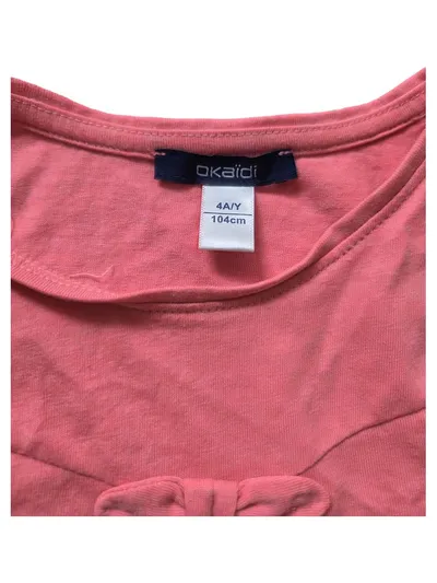 Okaïdi Mädchen Sommerkleid Rosa Schleife Gr. 104