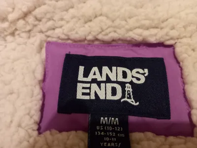 Lands' End Kinder Parka Winterjacke Lila Gr. 134-152 M