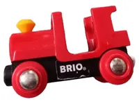 BRIO Spielzeug Eisenbahn Waggon Rot Kunststoff Holzeisenbahn Zubehör 1