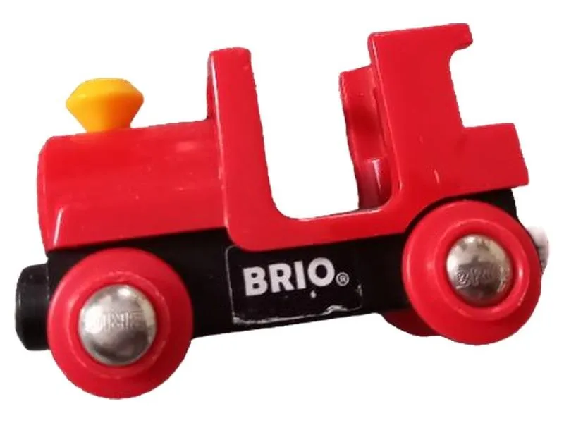 BRIO Spielzeug Eisenbahn Waggon Rot Kunststoff Holzeisenbahn Zubehör 1
