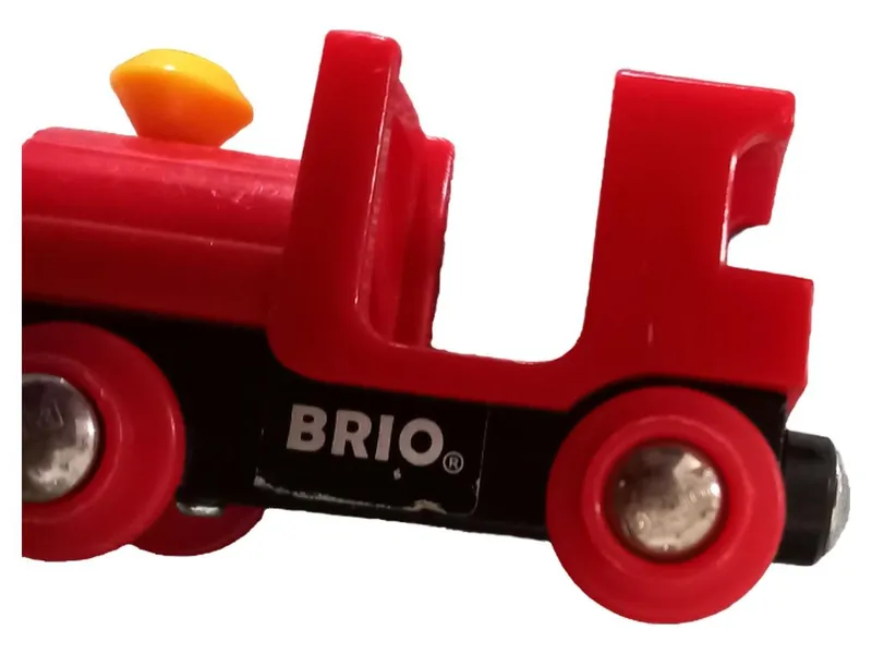BRIO Spielzeug Eisenbahn Waggon Rot Kunststoff Holzeisenbahn Zubehör 2