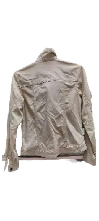 Jack Wolfskin Damen Outdoorjacke Beige Gr. M Travel Logo-Print
