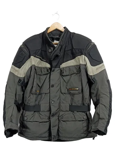 POLO Motorrad Motorradjacke Herren Gr. L Grau Outdoor Textil TÜV
