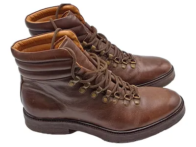 Goosecraft Lederstiefel Schnürstiefel Herren Gr. 42 Braun Outdoor Hiker